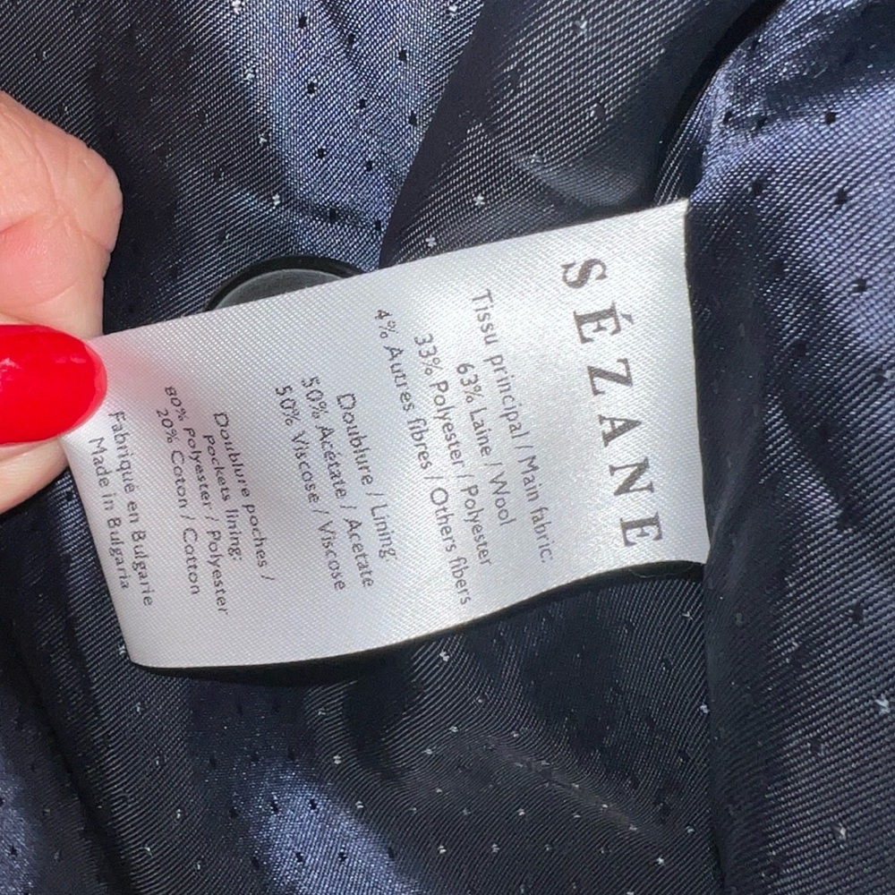 SALE ‼️Sezane Manteau Joe Wool Blend Coat - Picture 9 of 11